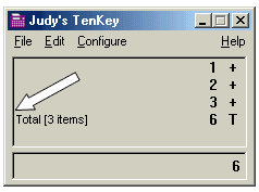 tape showing item counter